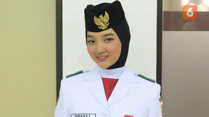 Paskibraka, Paskibraka 2019, Paskibraka Nasional 2019, Pembawa Baki 2019, Pembawa Baki Paskibraka Nasional 2019, Salma El Mutafaqqiha Putri Achzaabi