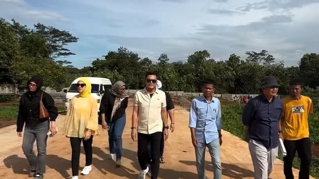 Irish Bella Temani Sang Suami Cek Proyek Baru di Subang