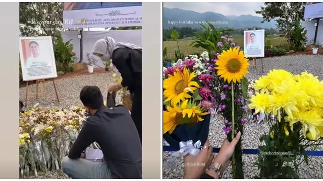6 Momen Nabila Ishma Ziarah ke Makam Mendiang Eril, Sudah Bisa Tersenyum