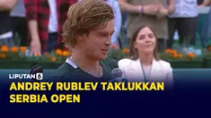 Andret Rublev Kalahkan Novak Djokovic di Serbia Open