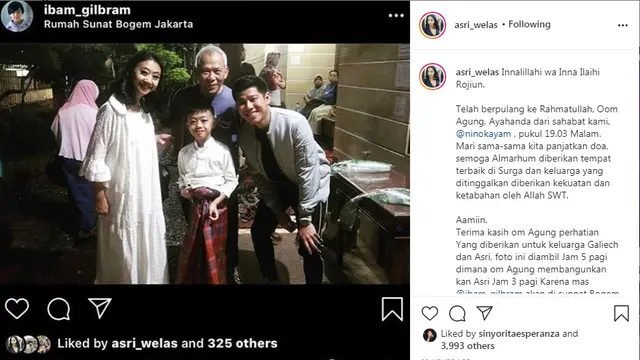 Ayah Nino RAN meninggal dunia