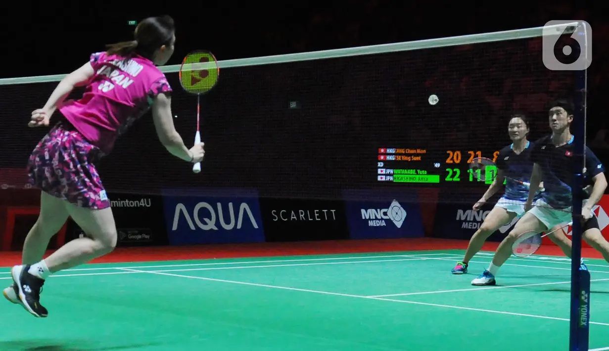 Dari jumlah itu, Yuta/Arisa baru berhasil menang 4 kali atas pasangan peraih medali perak Olimpiade tokyo 2020 itu. (merdeka.com/Imam Buhori)