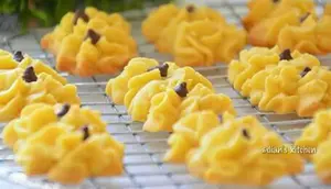 Kue Semprit Dahlia untuk lebaran idul fitri. (Dok: Cookpad @dee_dian)