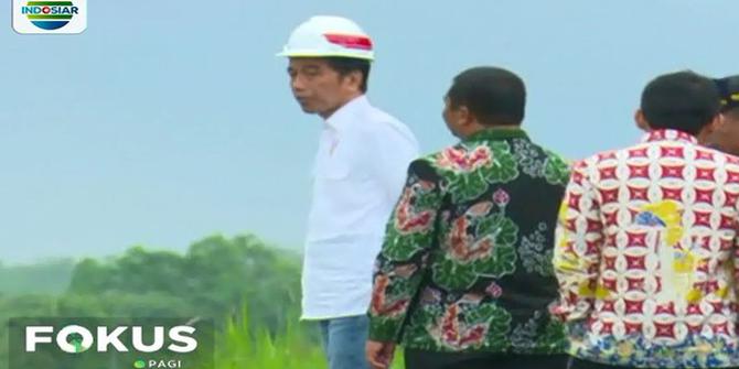Jokowi Tinjau Hasil Rehabilitasi Irigasi di Desa Ledoyo Blitar
