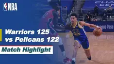 Berita video highlights laga musim reguler NBA 2020/2021 antara Golden State Warriors melawan New Orleans Pelicans yang berakhir dengan skor 125-122, Sabtu (15/5/2021) pagi hari WIB.
