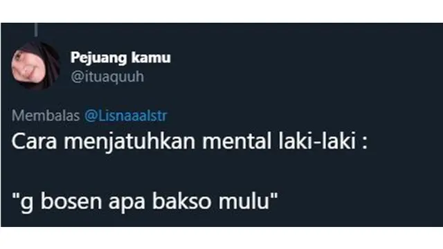 Jatuhkan Mental Cowok