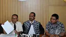 KPK menggelar konferensi pers terkait penetapan calon Kapolri Komjen Pol Budi Gunawan sebagai tersangka kasus transaksi mencurigakan, Jakarta, Selasa (13/1/2015). (Liputan6.com/Miftahul Hayat)