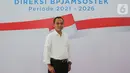 Direktur Umum dan SDM BP Jamsostek, Abdur Rahman Irsyadi berpose disela perkenalan jajaran direksi periode 2021-2026 di Plaza BP Jamsostek, Jakarta, Selasa (23/02/2021). (Liputan6.com/Fery Pradolo)