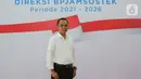 Direktur Umum dan SDM BP Jamsostek, Abdur Rahman Irsyadi berpose disela perkenalan jajaran direksi periode 2021-2026 di Plaza BP Jamsostek, Jakarta, Selasa (23/02/2021). (Liputan6.com/Fery Pradolo)