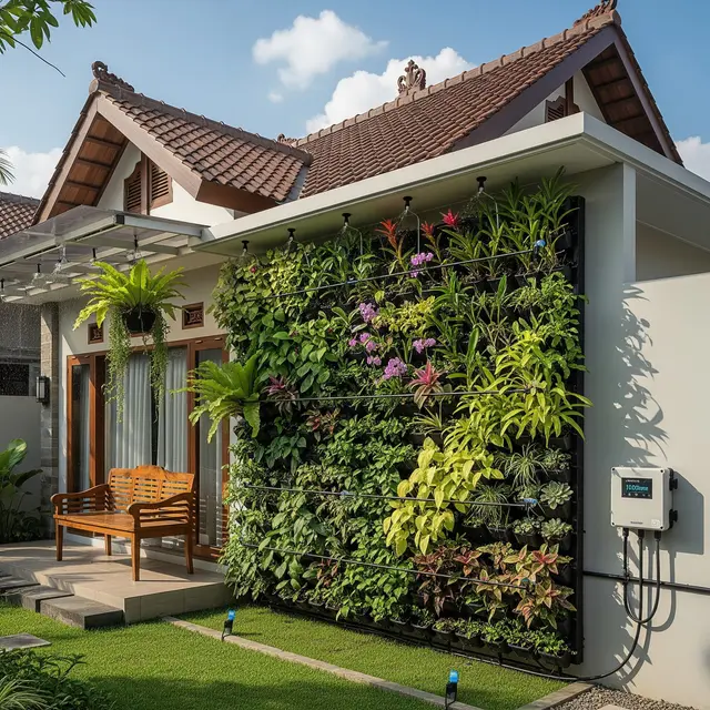 9 Desain Kebun Vertikal Otomatis yang Bisa Ditinggal Liburan, Solusi Tanaman Tetap Subur