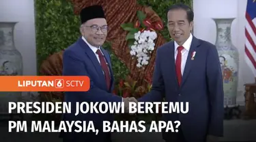 Presiden Jokowi menggelar pertemuan dengan Perdana Menteri Malaysia, Anwar Ibrahim di Istana Kepresidenan di Bogor, Jawa Barat. Dalam pertemuan ini kedua pemimpin negara membahas kerjasama bilateral di sektor ekonomi, investasi dan ketenagakerjaan.
