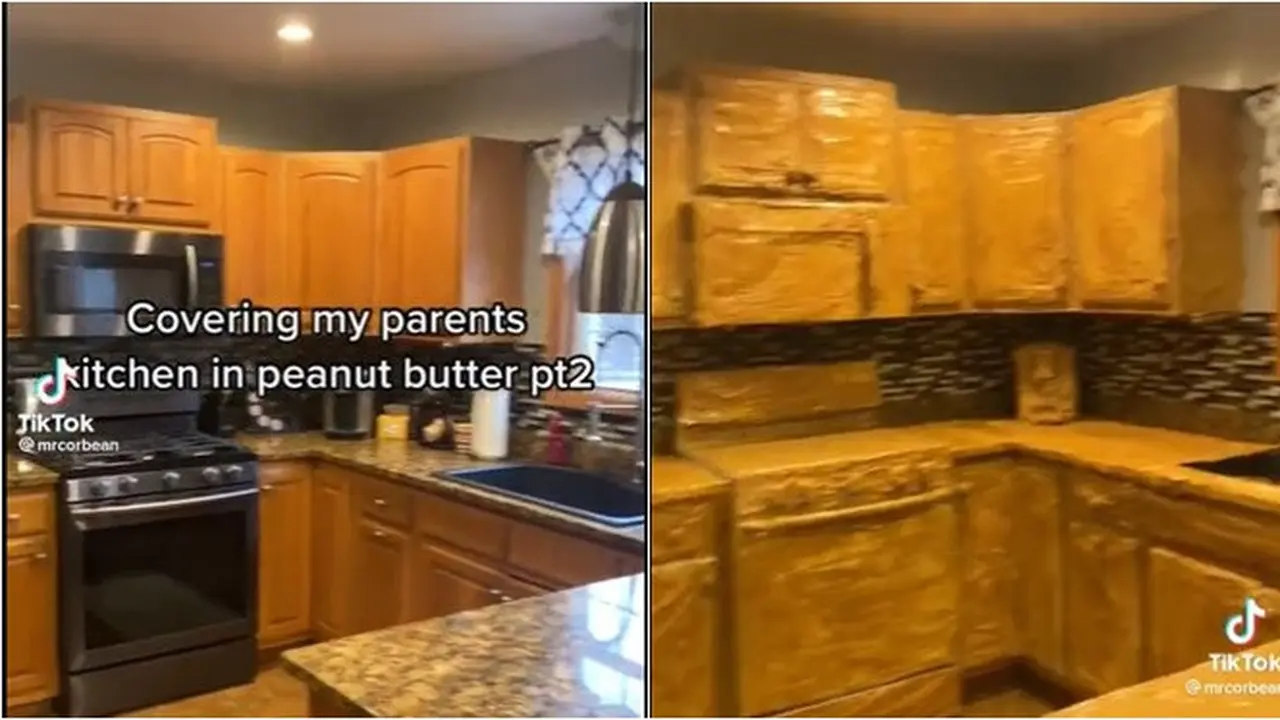 Prank Kelewat Jahil, Pemuda 19 Tahun Ini Lumuri Dapur Orangtua Pakai Selai Kacang