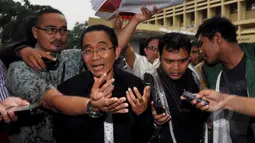 Pandu memohon kepada Wakapolri agar Bambang yang sedang menjalani pemeriksaan di Bareskrim untuk kembali ke KPK, Jakarta, Jumat (23/1/2015).(Liputan6.com/Miftahul Hayat)