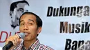 Dukungan diberikan karena para musisi percaya capres yang juga gubernur DKI Jakarta itu anti terhadap pembajakan karya, Jakarta, Jumat (30/5/2014) (Liputan6.com/Panji Diksana)