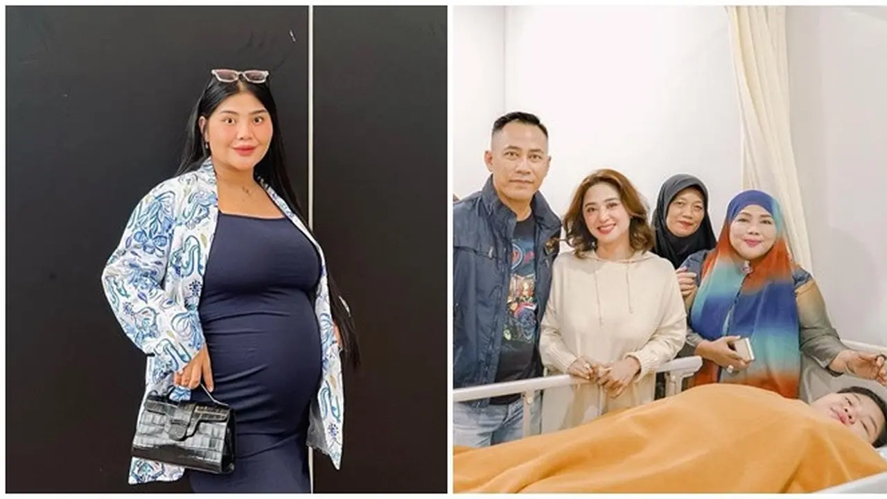 6 Potret Perjalanan Kehamilan Rosa Meldianti, Lahiran Ditemani Dewi Perssik