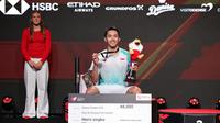 Tunggal putra Indonesia, Jonatan Christie, menjuarai Denmark Open 2025, Minggu (19/10/2025). (PBSI)