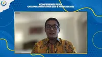 Plt Kepala Badan Riset dan Sumber Daya Manusia Kelautan dan Perikanan, Kusdiantoro dalam konferensi pers Catatan Akhir Tahun 2021 dan Proyeksi 2022 Kinerja BRSDM KP, Selasa (14/12/2021).