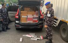 FOTO: TNI AL Gagalkan Penyelundupan Rokok Ilegal di Suramadu