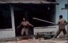 Kronologi Video Viral ODGJ Sabet Leher Satpol PP Kebumen Pakai Celurit hingga Meninggal