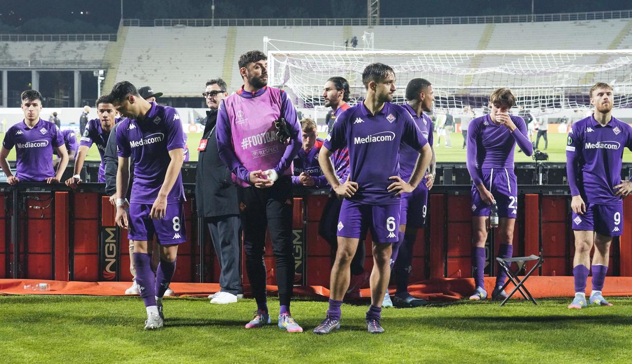 Fiorentina memang sedikit unggul dalam penguasaan bola akan tetapi Real Betis bisa bermain lebih efektif dalam menyerang. (Marco Bucco/LaPresse via AP)