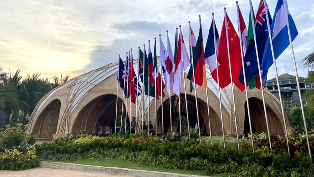 Bamboo Dome di The Apurva Kempinski, Nusa Dua, Bali, tempat Presiden Joko Widodo menjamu para kepala delegasi KTT G20 pada Selasa (15/11/22). (TITO SIANIPAR/ Tim Komunikasi & Media G20)