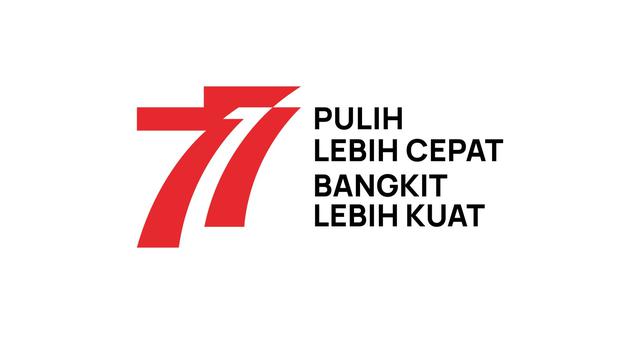 Ilustrasi logo HUT ke-77 RI