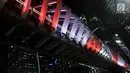 Jembatan penyeberangan orang (JPO) Gelora Bung Karno (GBK) di kawasan Senayan, Jakarta, Senin (25/2). JPO GBK merupakan salah satu jembatan penyeberangan yang baru direvitalisasi oleh Pemprov DKI Jakarta. (Merdeka.com/Iqbal S Nugroho)