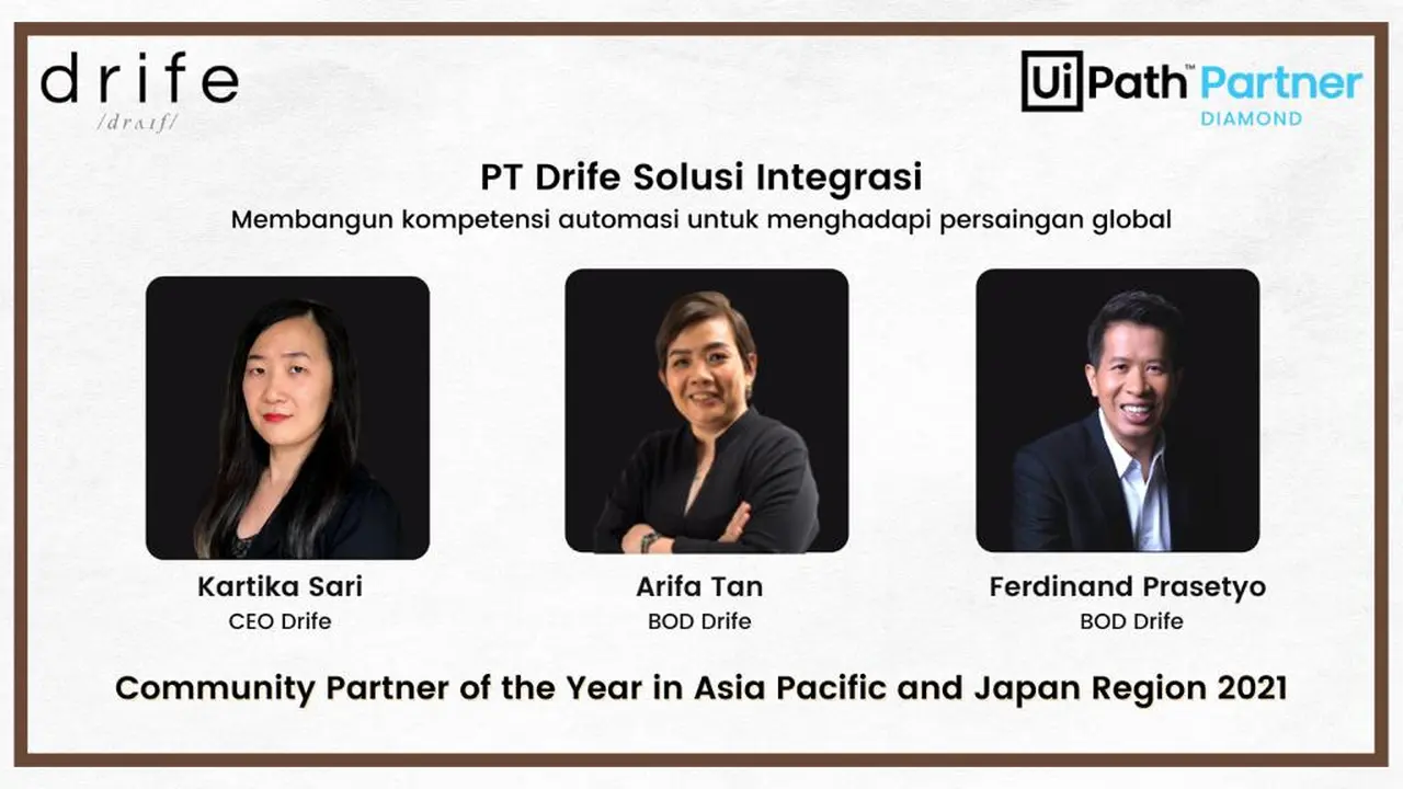 PT Drife Solusi Integrasi meraih penghargaan