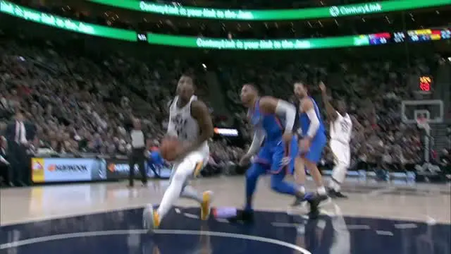 Berita video game recap NBA 2017-2018 antara Oklahoma City Thunder melawan Utah Jazz dengan skor 103-89.
