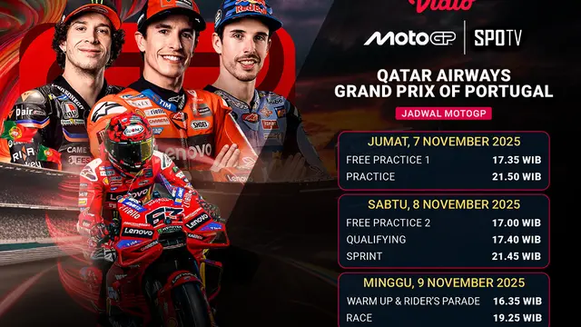 Saksikan MotoGP 2025 Portugal eksklusif di Vidio. (dok. vidio.com)