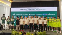 Pacific Caesar Surabaya&nbsp;menggelar launching tim di Surabaya, Sabtu (4/1/2025).&nbsp;Pacific Caesar siap berlaga di IBL 2025 yang akan dimulai pada 11 Januari 2025. (Bola.com/Aditya Wany)
&nbsp;