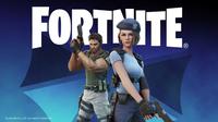 Chris Redfield dan Jill Valentine dari Resident Evil hadir di Fortnite. (Doc: Epic Games)