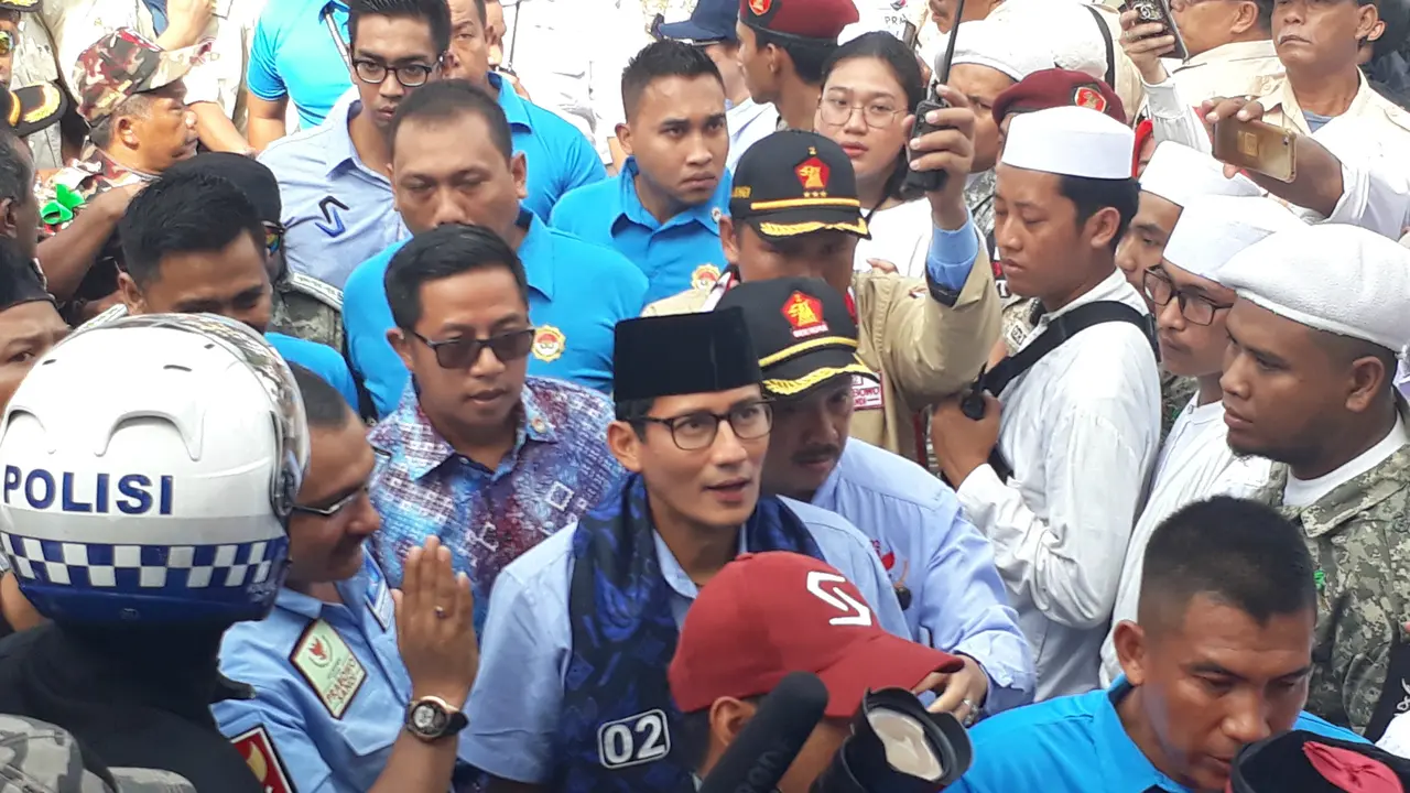 Cawapres nomor urut 02 Sandiaga Uno