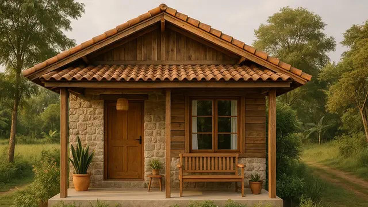 10 Desain Rumah Sederhana Minimalis 6x9 Meter di Desa dengan Teras dan Taman Mini, Referensi Hunian Asri 2025