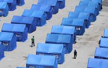 FOTO: Tenda Tenda Biru Tampung Pengungsi di Beirut