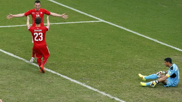 Hattrick Shaqiri Antar Swiss ke Fase Knock Out