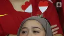 Hal itu menjadi bentuk perayaan kemenangan Timnas Indonesia atas Filipina. (Liputan6.com/Herman Zakharia)