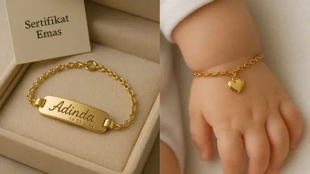 10 Model Gelang Emas Bayi Perempuan Terpopuler 2025: Investasi Cantik Aman dan Berkelas