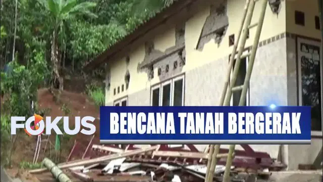 Akibat Tanah Bergerak di Ciamis 251 Rumah Warga Rusak Parah