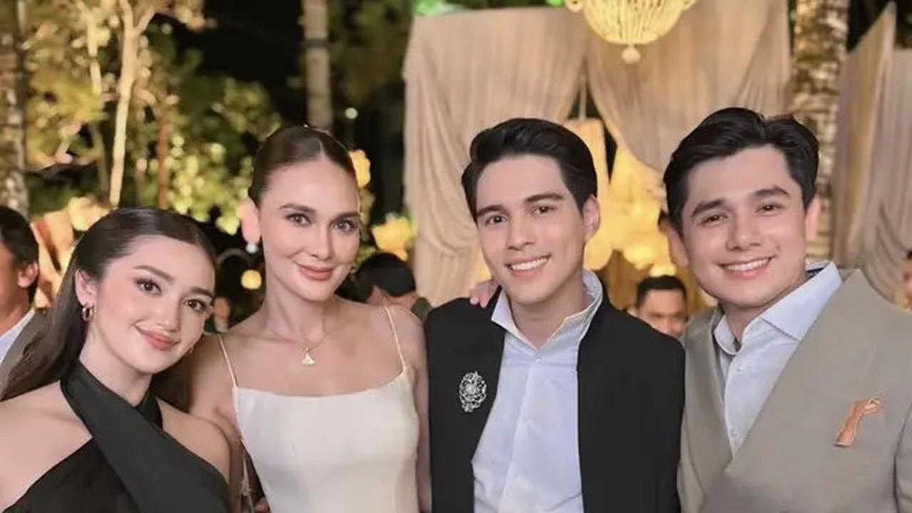 11 Gaya Serasi Selebriti Bersama Pasangan saat Hadir di Pernikahan Luna Maya dan Maxime Bouttier, Maia Estianty hingga Ranty Maria
