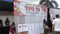 Salah satu TPS yang melakukan pencoblosan susulan ada di TPS 73 di Perumahan Pondok Maharta, Keluruhan Pondok Kacang, Kecamatan Pondok Aren, Tangerang Selatan, Banten. (Istimewa)