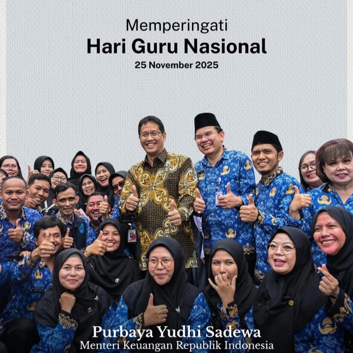 Purbaya Peringati Hari Guru Nasional 2025
