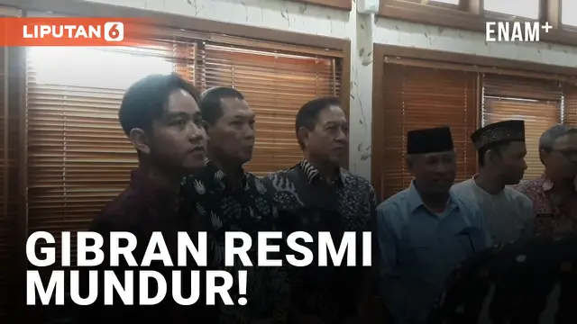 VIDEO: Gibran Resmi Serahkan Surat Pengunduran Diri