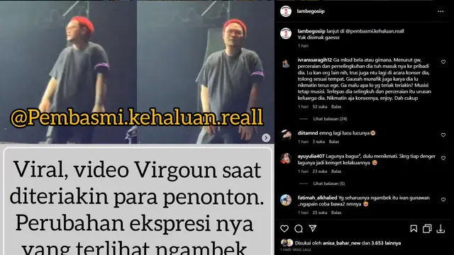Beredar Video Viral Virgoun yang Diduga Ngambek Karena Diteriaki Penonton Usai Manggung, Warganet: Awal dari Kemunduran. (instagram.com/lambegosiip)