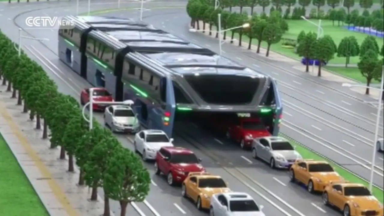 Transit Elevated Bus (TEB) sebagai angkutan massal sebagai solusi mengatasi kemacetan.