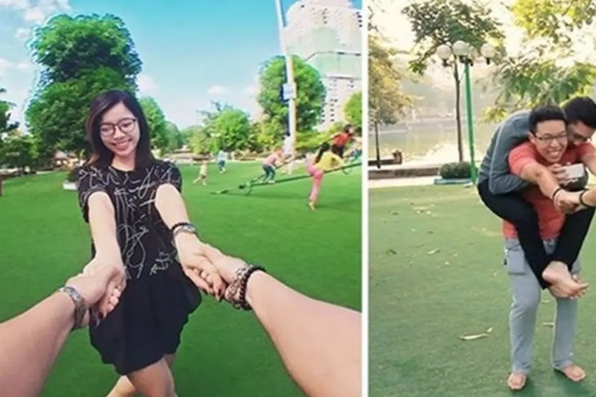 Kocak, 8 Potret di Balik Foto Keren Ada Teman yang Menderita