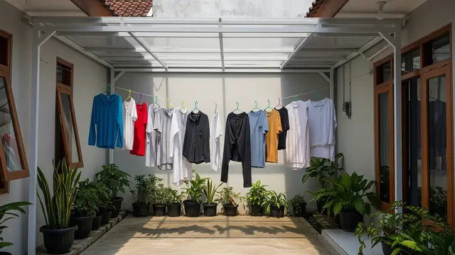 15 Model Penutup Jemuran Belakang Rumah yang Tetap Dapat Sinar Matahari