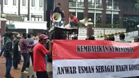 Koalisi Aksi Pembela Keadilan (KaPK) menggelar aksi di Pengadilan Tata Usaha Negara (PTUN) Jakarta (Istimewa)