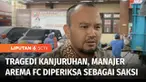 Manajer Arema FC, Ali Rifki, penuhi panggilan penyidik Ditreskrimum Polda Jatim, untuk menjadi saksi dalam pemeriksaan kasus kerusuhan kanjuruhan, Malang. Ali Rifki mengaku dicecar sebanyak 29 pertanyaan oleh penyidik, seputar identitas diri, pelaksa...