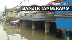 Hujan deras yang mengguyur kawasan Tangerang dan sekitarnya, menyebabkan banjir di sejumlah titik pemukiman. Terparah, banjir meredam ratusan rumah di Total Persada, Periuk Kota Tangerang.